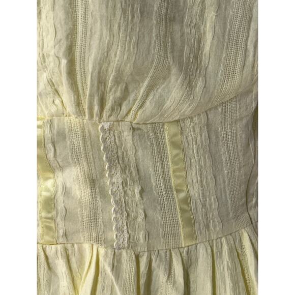 Princess Polly Womens Size 8 Lorinda Lined Sleeveless Mini Day Dress Yellow Boho - Picture 10 of 13